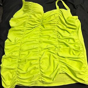 Cacique Neon Green Swim Top Size 40DD